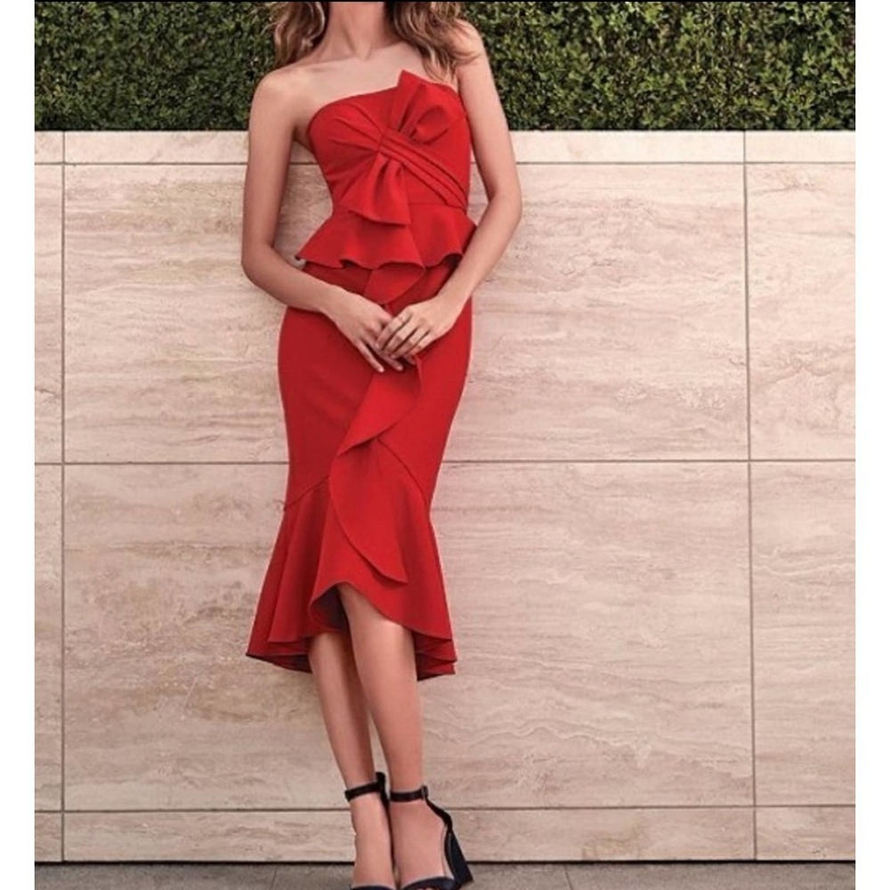 Gianni Bini Lana Red Dress Size 2